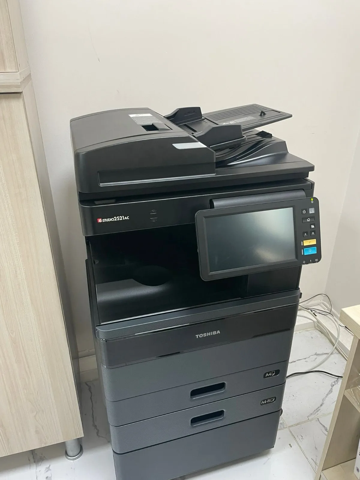 Müşterimizin ofisinde kullanıma alınan Toshiba e-STUDIO fotokopi makinesi